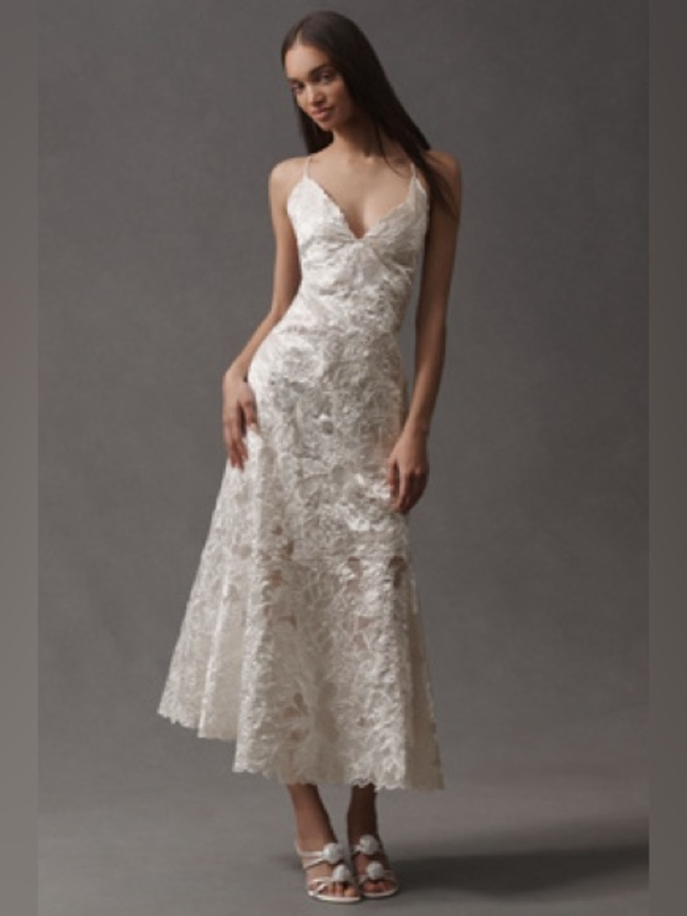 Liv Foster Reese Sleeveless V-Neck
Embroidered Maxi Dress